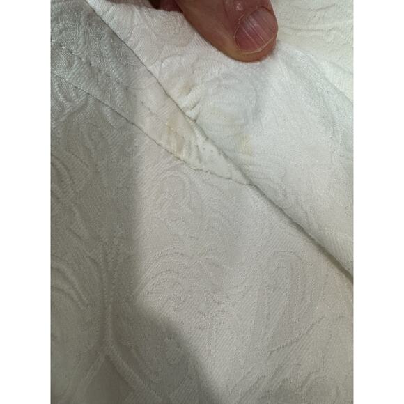 Y2k 2010 Cache Brocade Jacquard Floral Pantsuit Set Cream Zipper Blazer 0 Pant 4 - Picture 12 of 16